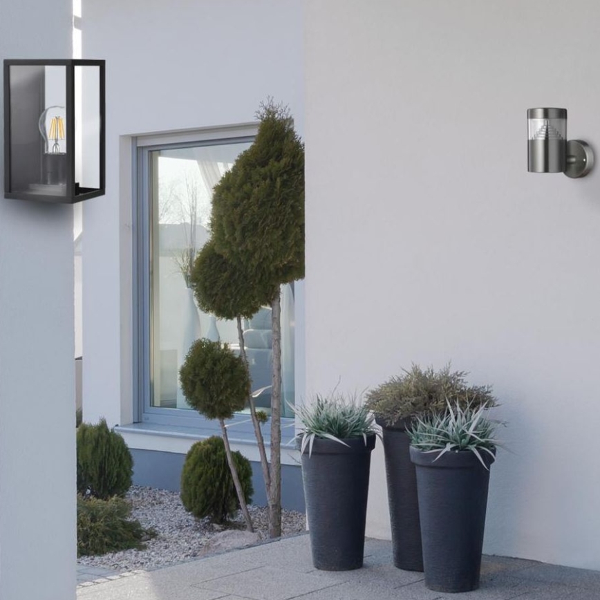 Aplică perete exterior MALMO 1xE27/15W/230V negru