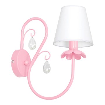 Aplica perete MEDUZA 1xE14/60W/230V roz
