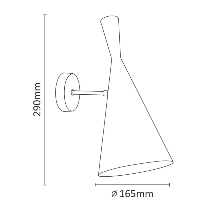 Aplica perete MODERN 1xE27/20W/230V alb