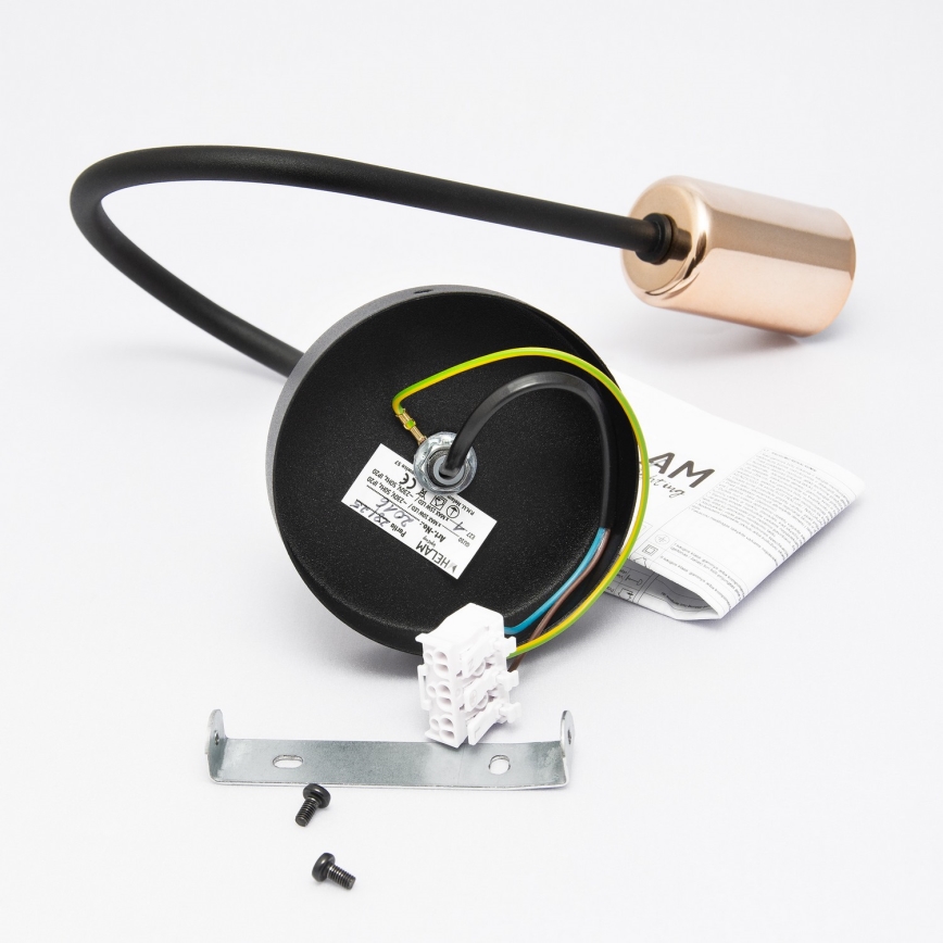 Aplică perete TUBE 1xE27/15W/230V negru