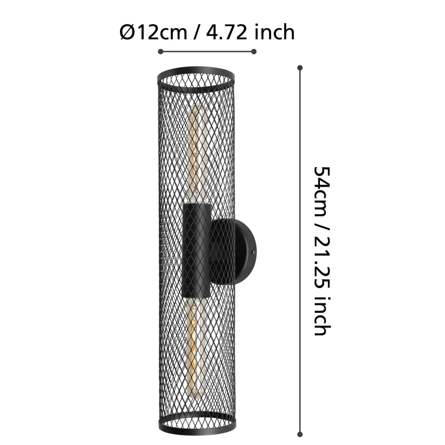 Aplică 2xE27/40W/230V Eglo