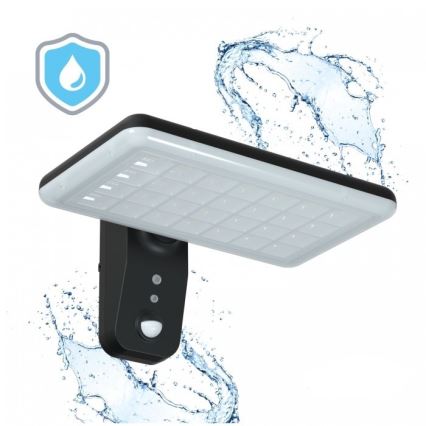 Lampă de perete solară cu senzor PHOENIX LED/15W/3,2V 3000/4000K IP65 6000 mAh