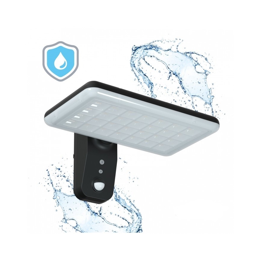 Lampă de perete solară cu senzor PHOENIX LED/15W/3,2V 3000/4000K IP65 6000 mAh