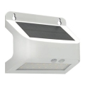 Aplică solară de perete cu LED și senzor SOLTO LED/6W/3,7V 4000K IP54 2400 mAh albă