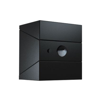 Aplică solară de perete LED cu senzor LED/2,5W/3,7V 3000/4000/6000K IP65 1200 mAh neagră