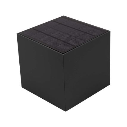 Lampă solară de perete cu senzor LED/9W/5V 3000/4000/5000K IP65 2600 mAh antracit