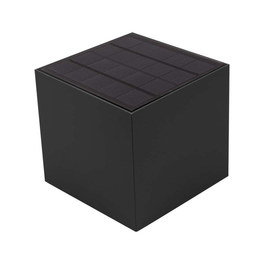 Lampă solară de perete cu senzor LED/9W/5V 3000/4000/5000K IP65 2600 mAh antracit