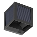 Aplica solară de perete LED cu senzor, LED/9W/3,7V, 3000/4000/6000K, IP65, 2600 mAh, negru