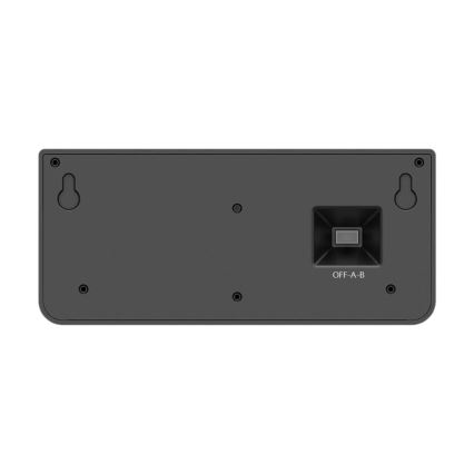 Aplica solară de perete LED LINK cu senzor, 5 W, 3,7 V, 2000 mAh, IP65, negru