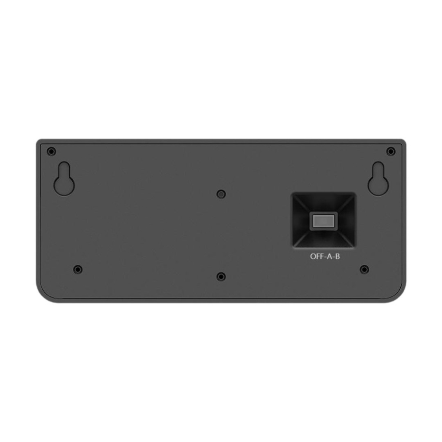 Aplica solară de perete LED LINK cu senzor, 5 W, 3,7 V, 2000 mAh, IP65, negru
