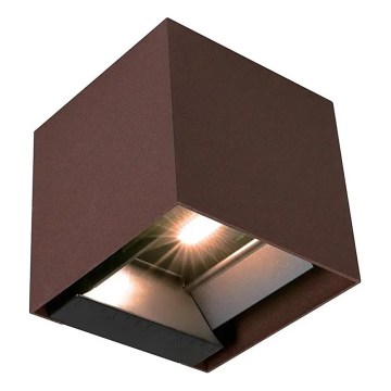 Aplică solară LED de perete cu senzor, 9W/3,7V 3000/4000/5000K IP65 2600 mAh maro