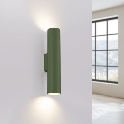 Aplică LAGOS 2xGU10/10W/230V verde