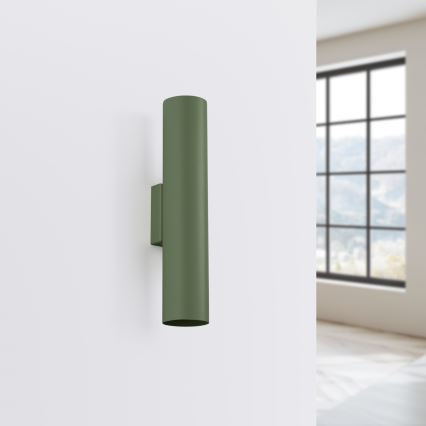 Aplică LAGOS 2xGU10/10W/230V verde