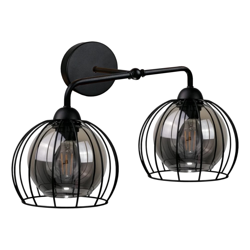 Aplică SOLO BLACK 2xE27/60W/230V