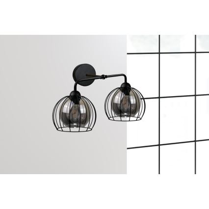 Aplică SOLO BLACK 2xE27/60W/230V