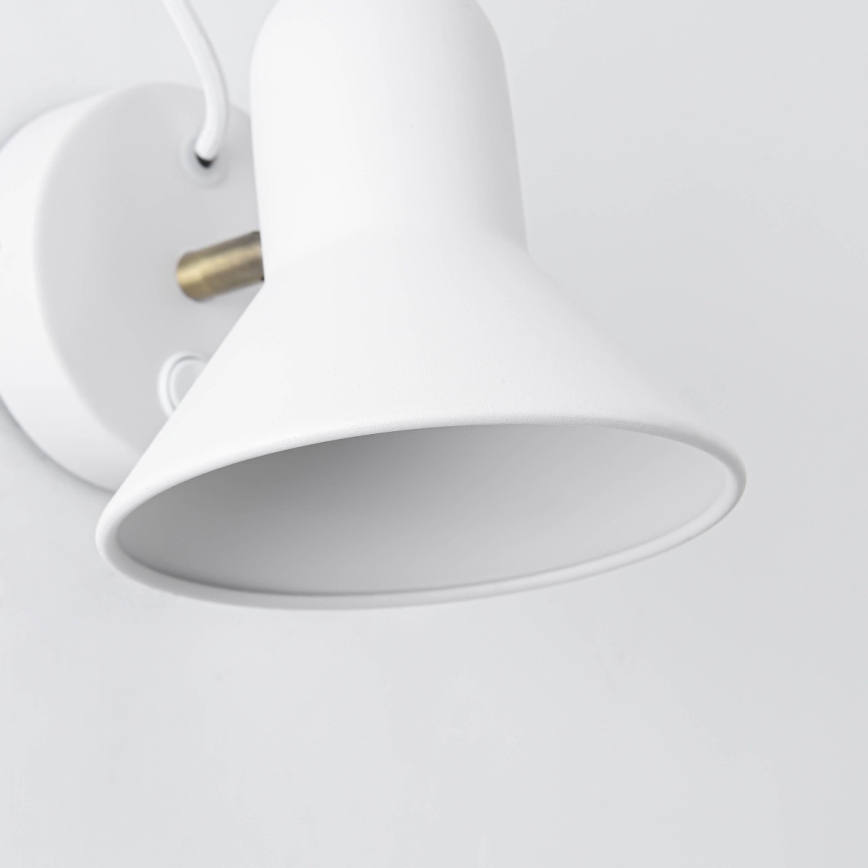 Aplica spot de perete ASTAMA 1xE27/40W/230V alb/alamă