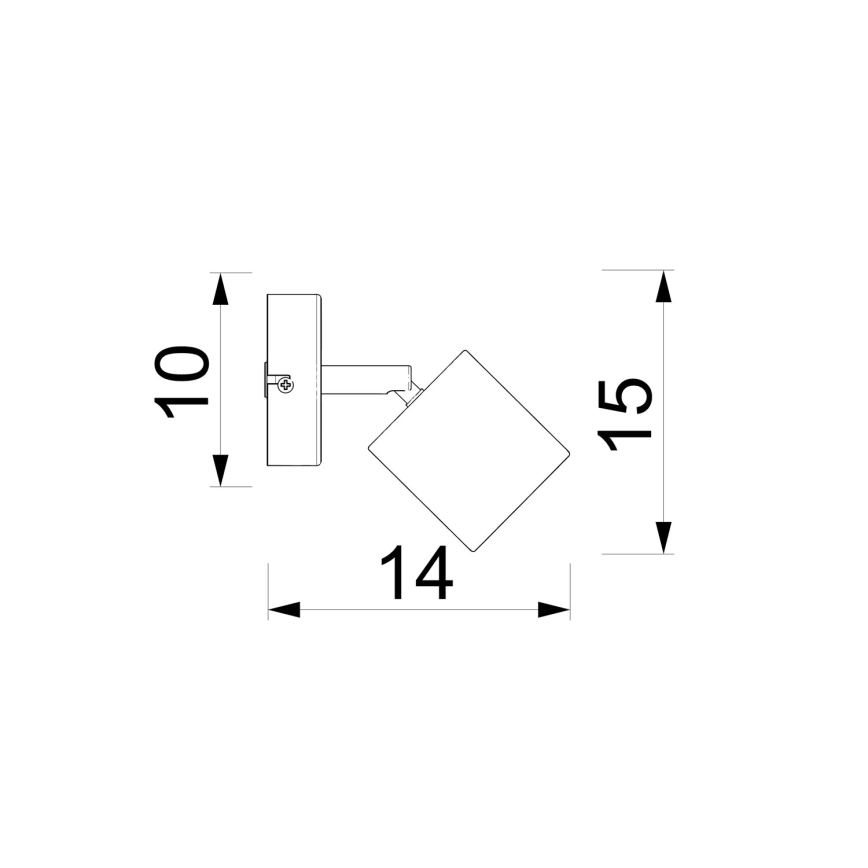 Aplica spot de perete DEMIA 1xGU10/8W/230V bej