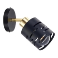 Aplica spot de perete ELEN 1xE27/35W/230V negru/auriu