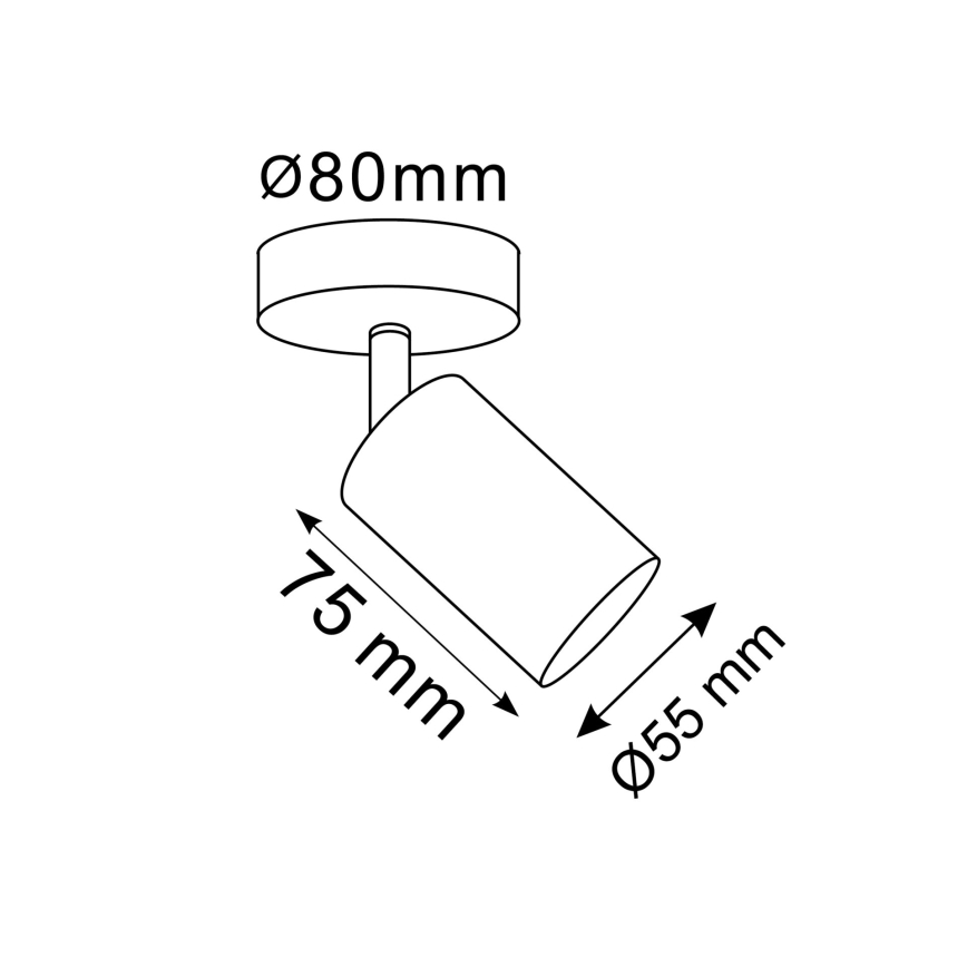 Aplica spot de perete LED RGBW dimerizabilă GOLDIE 1xGU10/4,8W/230V 3000K aurie + telecomandă