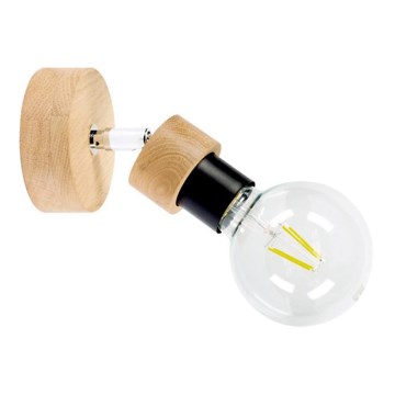 Aplică spot de perete MARJOLAINE 1xE27/25W/230V, stejar