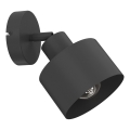 Aplica spot de perete PARKLA 1xE27/15W/230V neagră