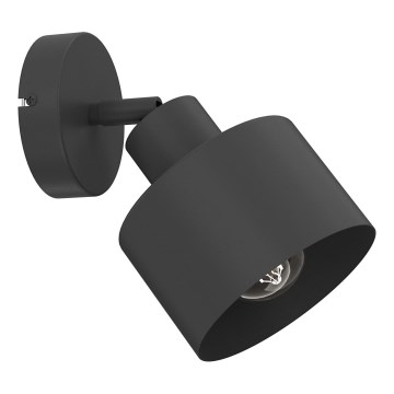 Aplica spot de perete PARKLA 1xE27/15W/230V neagră