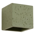 Aplica spot de perete QUAD 1xG9/8W/230V beton/verde