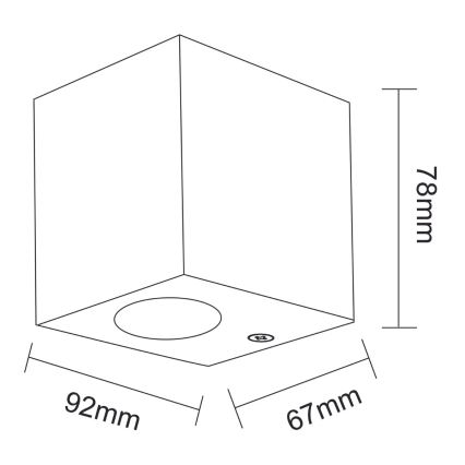 Aplică spot exterior BOSTON 1xGU10/10W/230V IP44