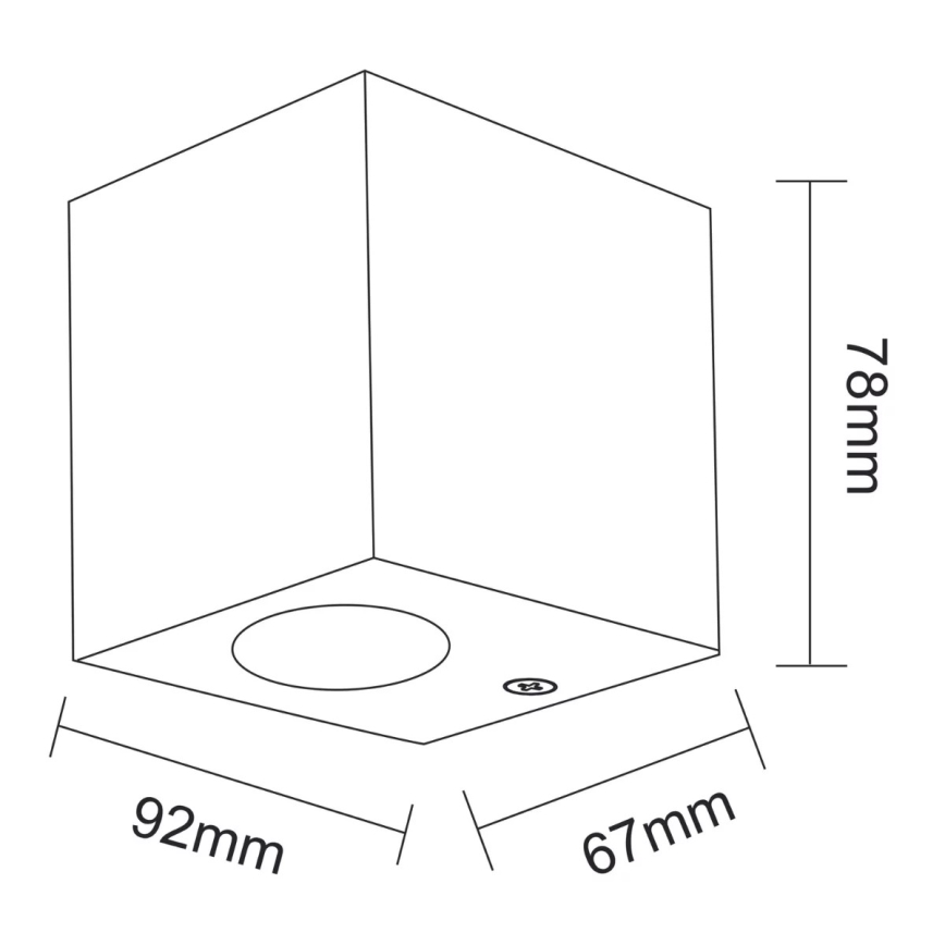Aplică spot exterior BOSTON 1xGU10/10W/230V IP44