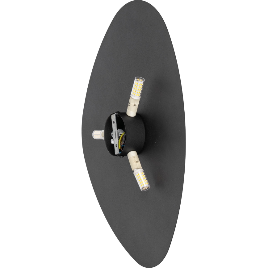 Aplică STONE 3xG9/8W/230V 37x49 cm negru