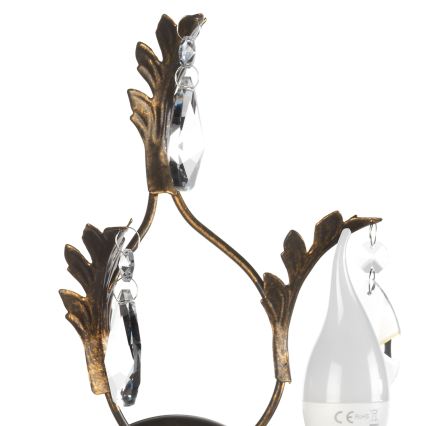 Aplică TERESA 1xE14/6W/230V bronz ONLI