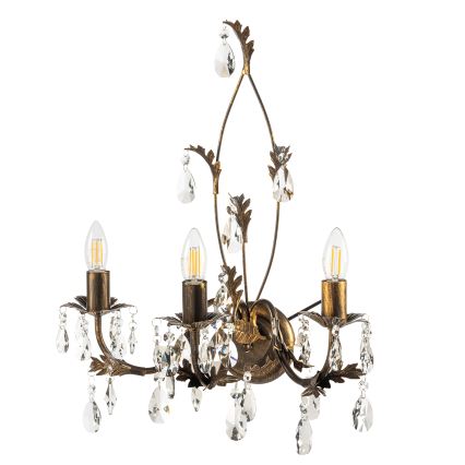 Aplică TERESA 3xE14/6W/230V bronz ONLI