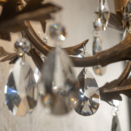 Aplică TERESA 3xE14/6W/230V bronz ONLI