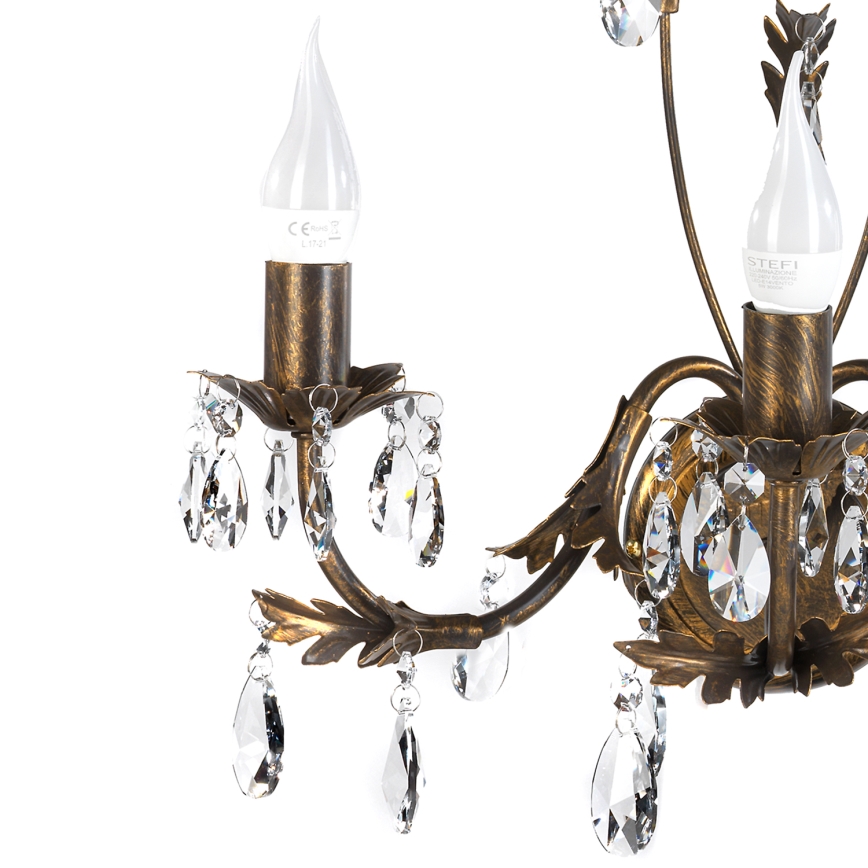 Aplică TERESA 3xE14/6W/230V bronz ONLI