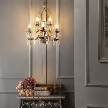 Aplică TERESA 5xE14/6W/230V bronz ONLI