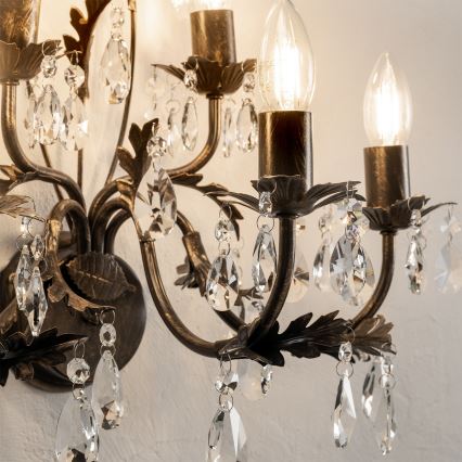 Aplică TERESA 5xE14/6W/230V bronz ONLI