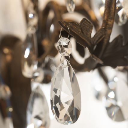 Aplică TERESA 5xE14/6W/230V bronz ONLI