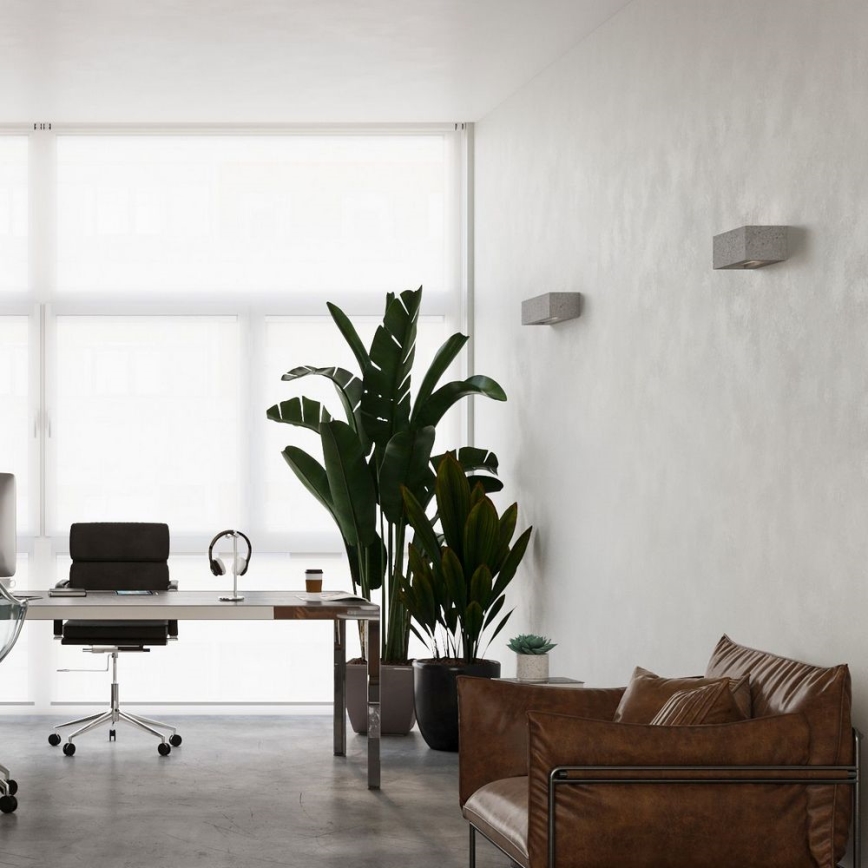 Aplică VEGA 2xE27/60W/230V 50 cm beton