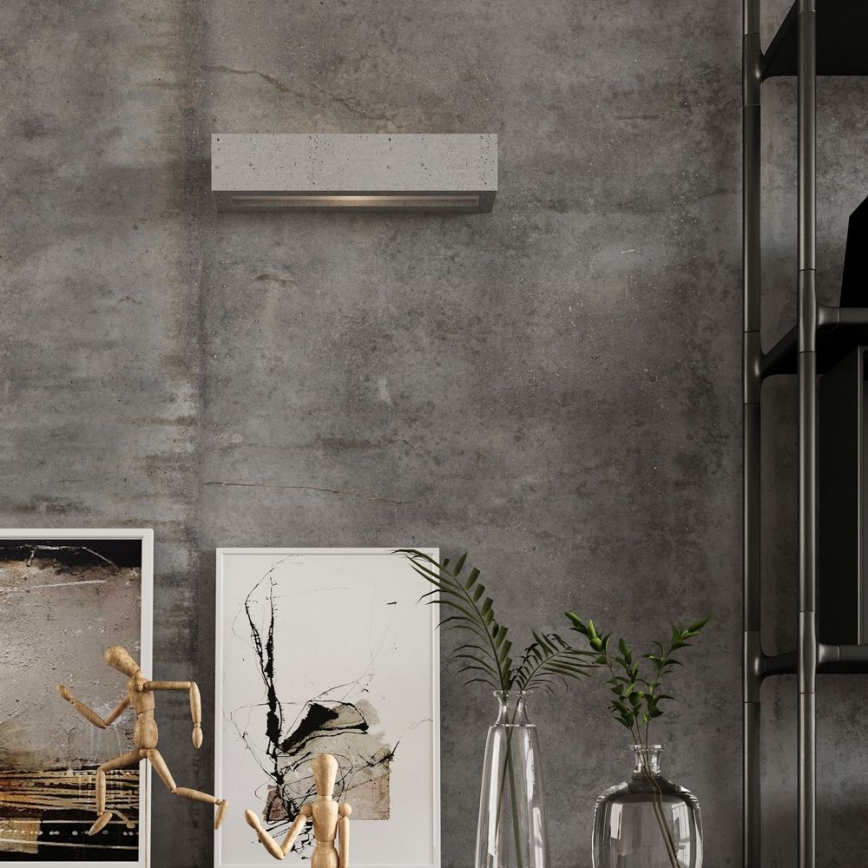 Aplică VEGA 2xE27/60W/230V 50 cm beton