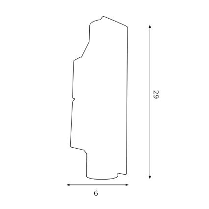 Aplică WALL 2xGU10/8W/230V albă/alamă