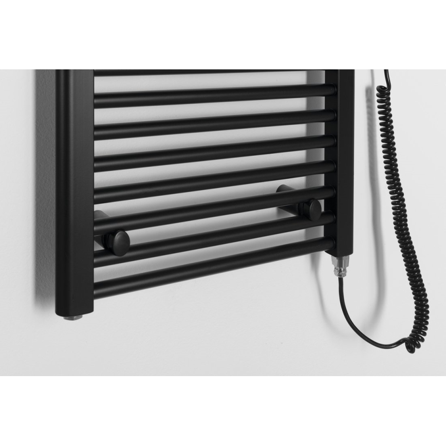Aqualine - Radiator electric de baie DIRECT-E, 400 W, 132 x 45 cm, negru mat