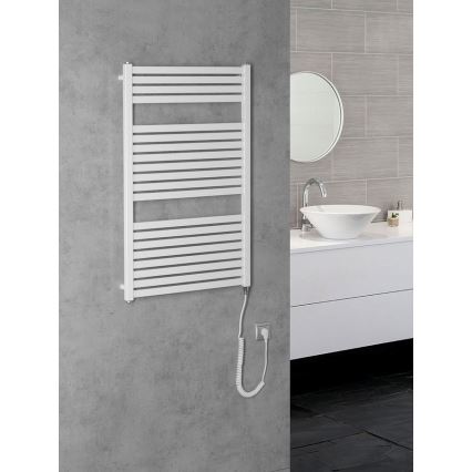 Aqualine - Radiator electric de baie TONDI-E, 400 W, 97 x 60 cm, alb