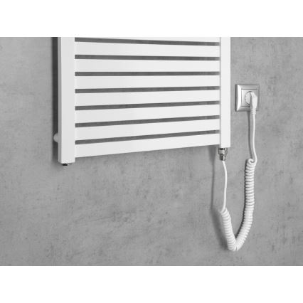 Aqualine - Radiator electric de baie TONDI-E 500 W 133 x 45 cm alb