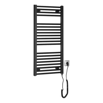 Aqualine - Radiator electric pentru baie DIRECT-E 300W 96x45 cm negru mat