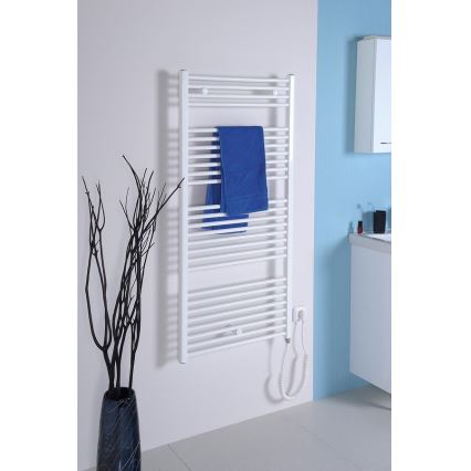 Aqualine - Radiator electric pentru baie DIRECT-E, 600 W, 132 x 60 cm, alb