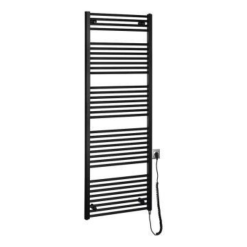 Aqualine - Radiator electric pentru baie DIRECT-E, 800 W, 168 x 60 cm, negru mat