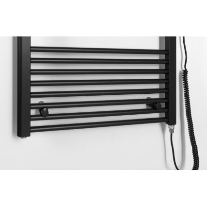 Aqualine - Radiator electric pentru baie DIRECT-E, 800 W, 168 x 60 cm, negru mat