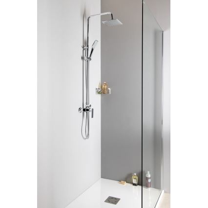 Aqualine - Set de duș cu baterie FACTOR crom lucios