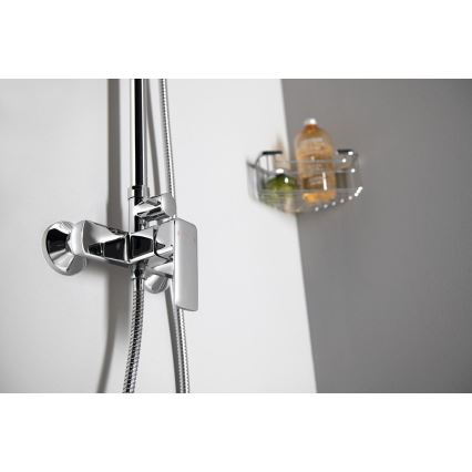 Aqualine - Set de duș cu baterie FACTOR crom lucios