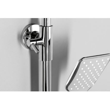 Aqualine - Set de duș cu baterie FACTOR crom lucios